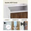 Armoire de rangement à chaussures blanche à 4 niveaux pour vestibule avec tablettes réglables-444248793