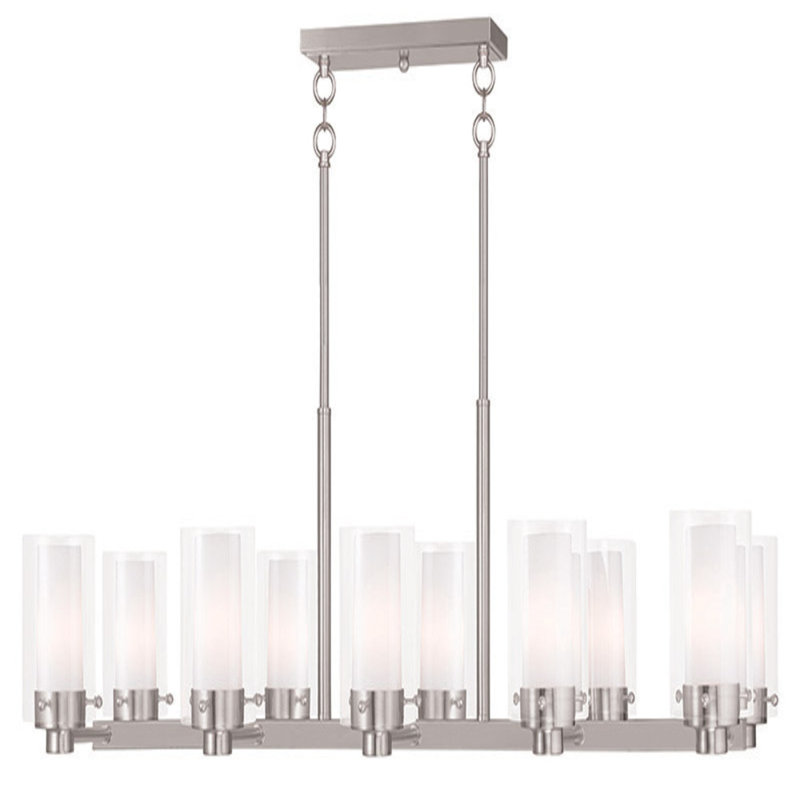 Lustre unique à 10 lumières DEL