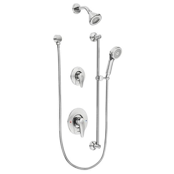 8342 Moen Commercial Pressure Balanced Complete Shower System with Posi ...