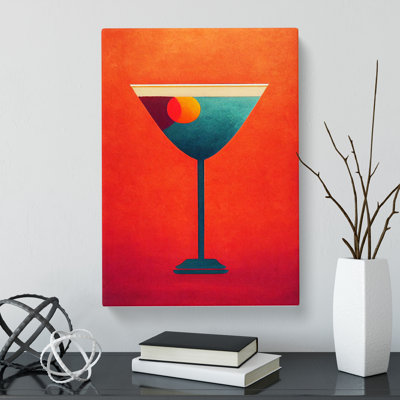 Simple Cocktail - Wrapped Canvas