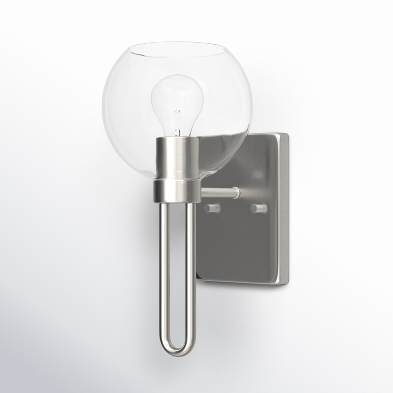 1 - Light Bath Sconce, Brushed Nickel