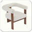 Chaise d'appoint moderne rembourrée pour la maison-654005637