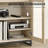Modern TV Stand With Glass Doors For 40 Inch Tvs, Entertainment Center Console With Drawer And Metal Base For Living Room, Bedroom-644339059-645193775