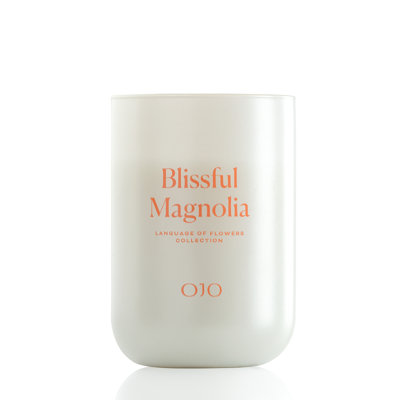  Bougie en pot de 23 oz avec charme floral Blissful Magnolia Plus de 96 heures de brûlure durable | Mélange de cire de qualité supérieure, parfum d'ambiance et cadeau pour les journées spéciales