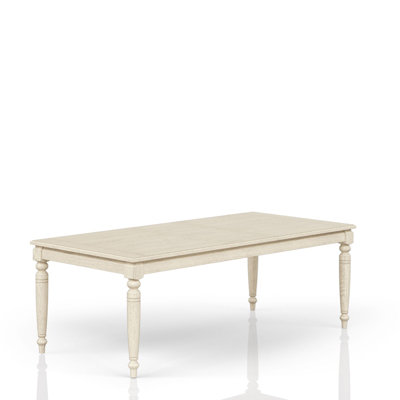 Table With Leaf - Whitewash