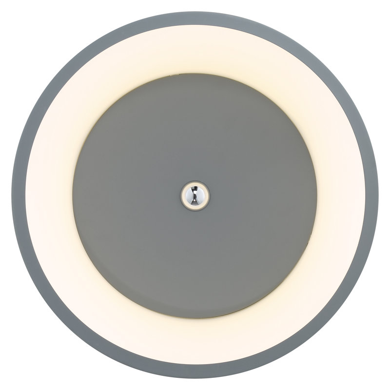 Old Lyme Acrylic Flush Mount, Gray
