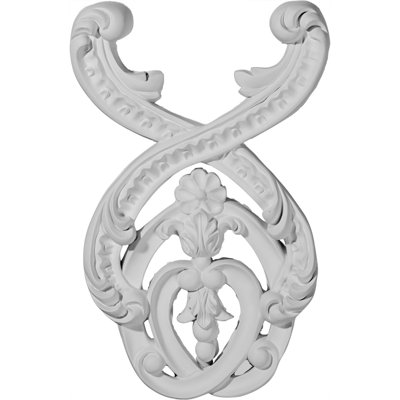 Pesaro 12.125'' H x 8'' W x 1'' D Urethane Onlay Scroll