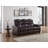82''Wide Breathable Leather Square Arms Power Reclining Sofa With Reading Lights And Drop Down Table-1353877048