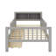 Twin Size Bed With Headboard Storage Rack, Two Under-Bed Drawers, Three-Side Guardrails For Safety And Security-372734414