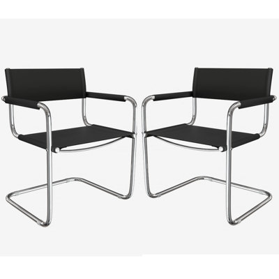 Chaise de salle d'attente en cuir 22,95 "avec structure en métal