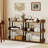 1 PCS 4-Tier Bookshelf with Anti-Tipping Kit Industrial Storage Unit for Living Room Rustic Brown-772047751-772047748-772047749