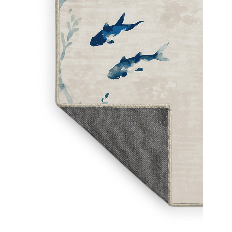 Tapis beige soyeux et moelleux, Carré 3 pi