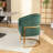 Johnnice 19" Tufted Metal Frame Velvet Upholstered Dining Chair-1972618628
