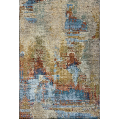 Premium Machine Washable Mayfield AMF2300 Abstract Rug
