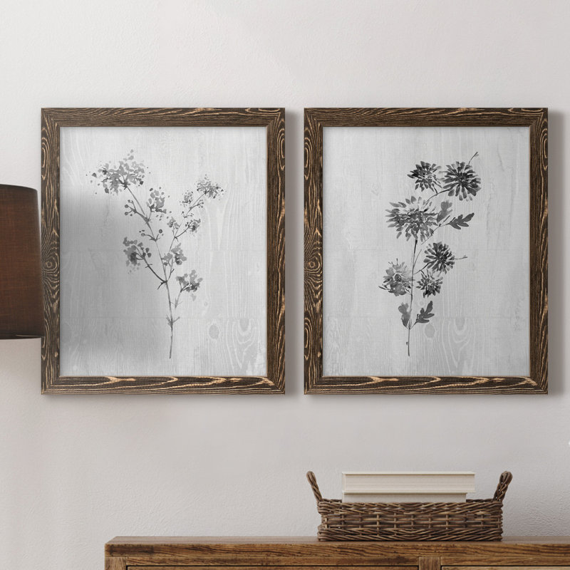 Neutre pré - peinture, H 24 po x l 20 po x P 1 po, Toile avec cadre noyer, Pas de tapis