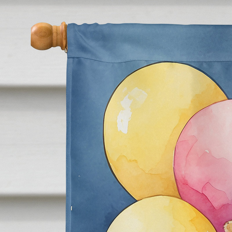 Drapeau «Happy Birthday House», Lakeland Terrier