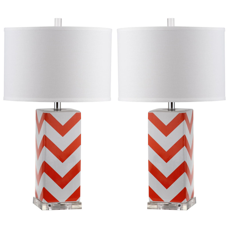 Ensemble de lampe de table 27" giada, Orange