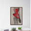 «Follow The Red Dress», reproduction encadrée-62269426