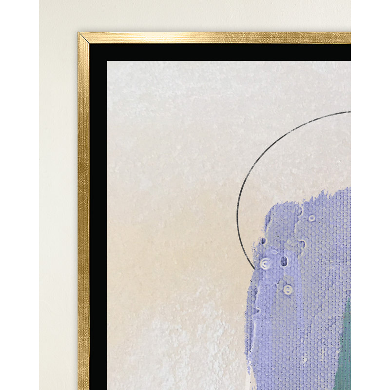 Art mural d'extérieur Sq Biz II, H 33,5 po x l 25,5 po, Pas de tapis, Toile tendue recouverte de verre