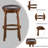 Soraya Swivel Solid Wood Counter Stool-1569954658