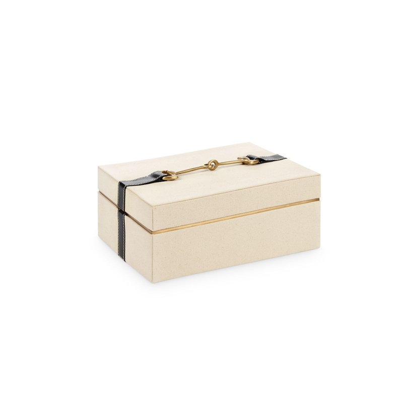 Buckley Handmade Decorative Box, Black/Natural