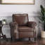 Fauteuil d'appoint à accoudoirs roulés