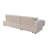 Nargis Modern 2-Piece Corduroy Sectional Sofa in Beige, Reversible L-Shape Couch with Chaise for Living Room Comfort