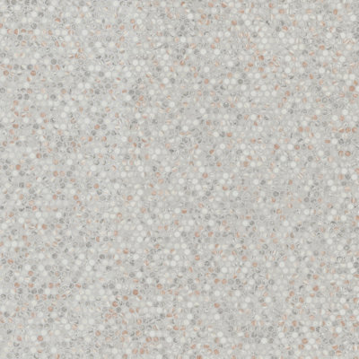 Blush Veil Penny Round 12 in. x 12 in. Matte Glass Mosaic Floor and Wall Tile