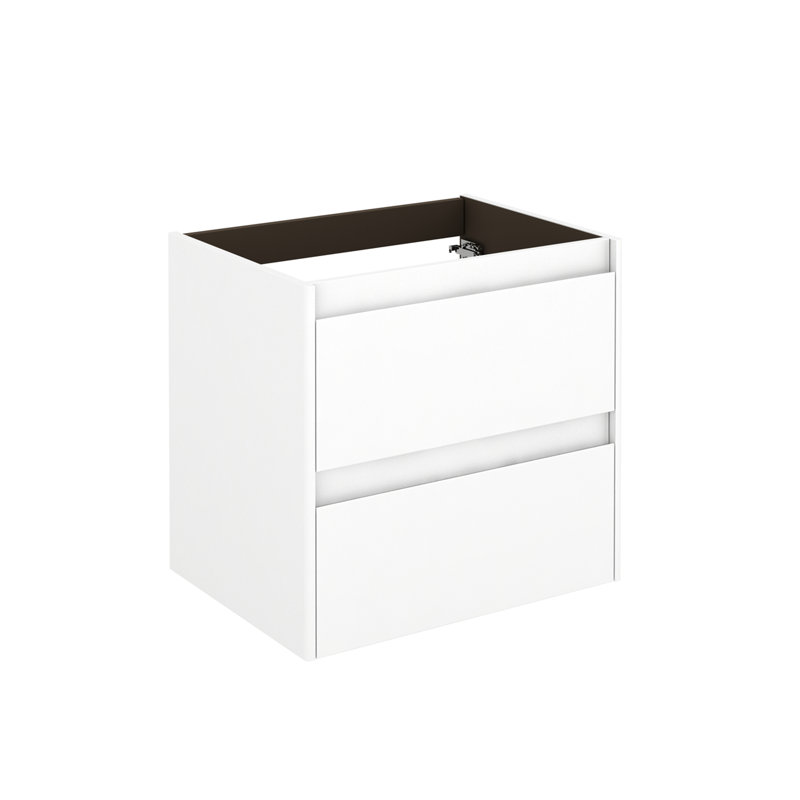 Ambra 23.4'' W Single Bathroom Vanity Base, Glossy White