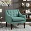 Chaise d'appoint contemporaine avec capacité de poids de 300 lb et revêtement en tissu texturé de contreplaqué fiable