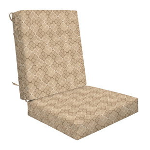 Cesur High Back Outdoor Chair Cushions, Weather-Resistant Supportive Patio Dining Chair Cushions