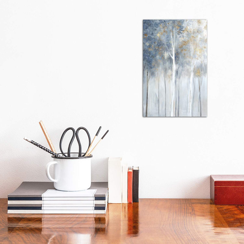 Fog and Gold II 1 Piece Wrapped Canvas Painting, 20.32 cm H x 30.48 cm W