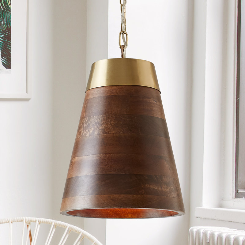 Luminaire suspendu conique à 1 lumière Jackie