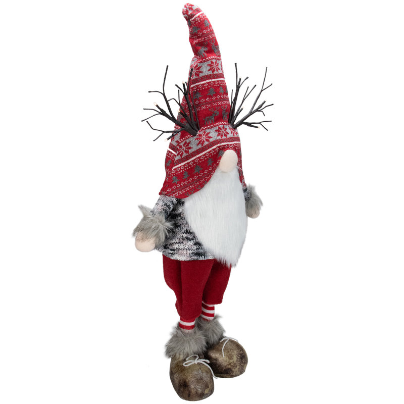 Gnome de Noël 30 pouces avec chapeau de Noël nordique