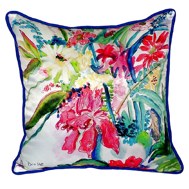Housse et insert de coussin extérieur d'extérieur, Carré 12 po