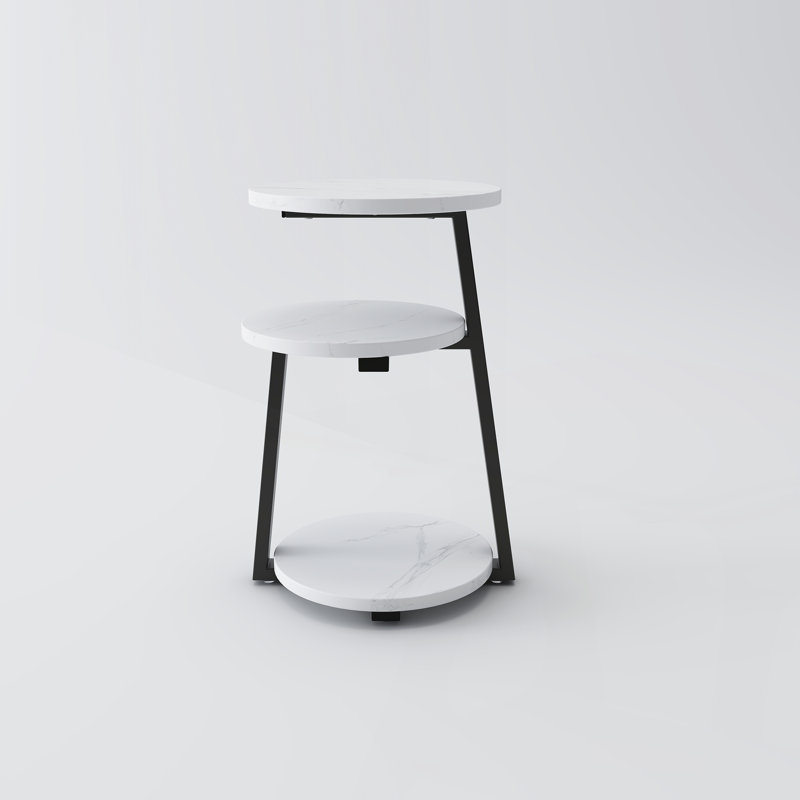 Compact Couch Table,End Tablefor Bedroom Living Room, Black