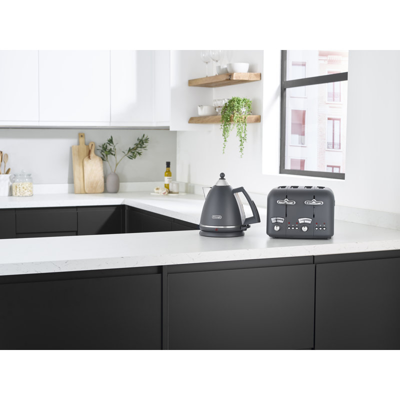 De'longhi 4 Slice Argento Toaster, Silver