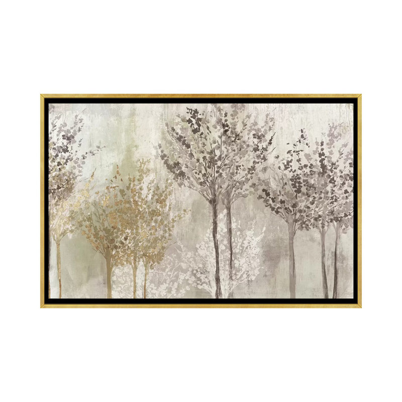 «Every Morning I» par Allison Pearce - reproduction d'art, H 40 po x l 60 po x 1,5 po, Toile encadrée d'or, Pas de tapis