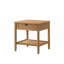 Ensemble de chambre à coucher 2 pièces, lit plateforme et table de chevet-1621442973