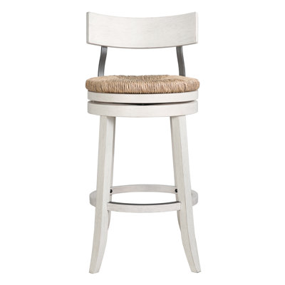 19.0"L x 20.0"W x 42.0"H, Wood, 1PC, Bar Stool, Seagrass Seat