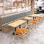Banc rembourré en similicuir Simple Cafe-101656178