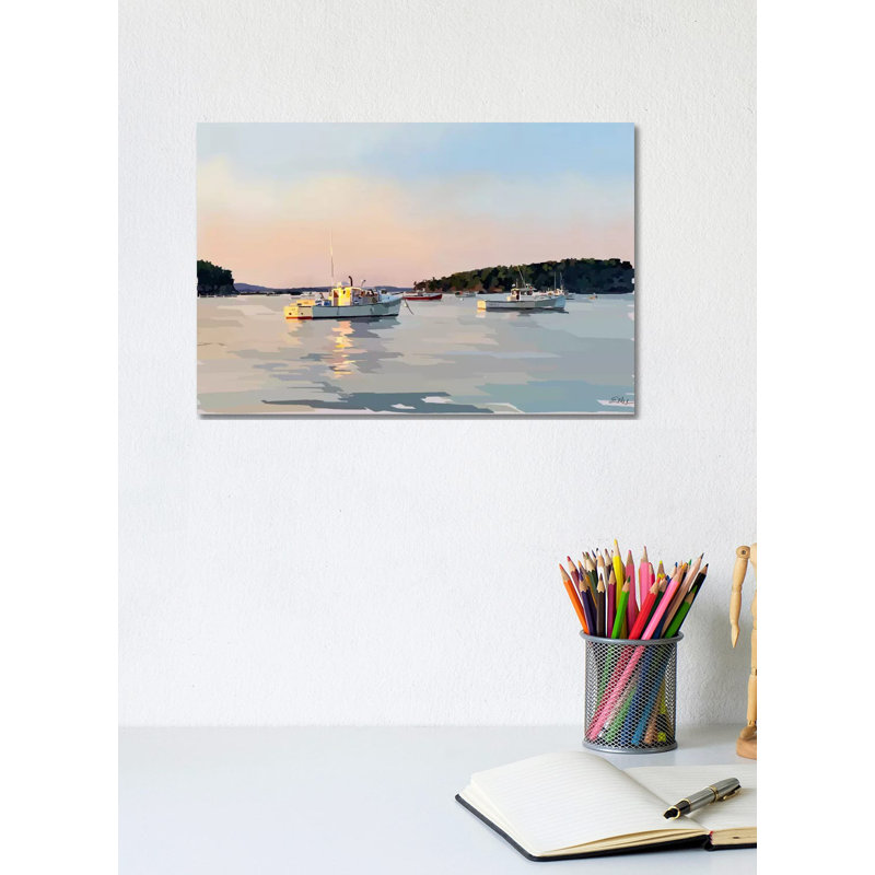 Peaceful Harbor I by Emily Kalina - Wrapped Canvas Gallery-Wrapped Canvas Giclée, 20.32 cm H x 30.48 cm W