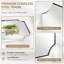 Miroir de salle de bain Tariro Cadre en acier inoxydable-1433376366-1442385054