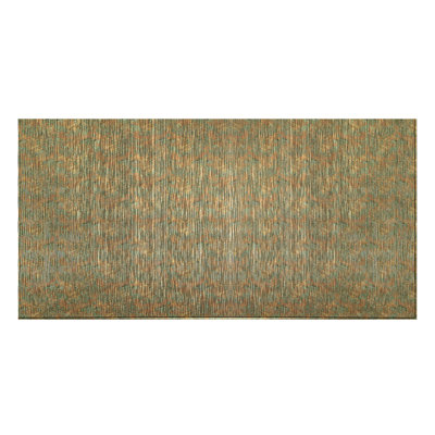 Ripple 48" x 96" Tin Backsplash in Copper Fantasy