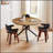 Round MDF Coffee Table with Cross Metal Legs – Easy Assembly, Modern Design(Table Only)-542483751-542483754