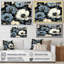 Coquelicots Euphoria bleu et gris I-1435284294-1435284296