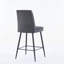 Ensemble de 2 chaises de bar réglables en fer avec pieds de fer réglables et comptoir de bar-765623507