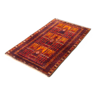 Teimani Burnt Orange Rug 3'7" x 6'0"