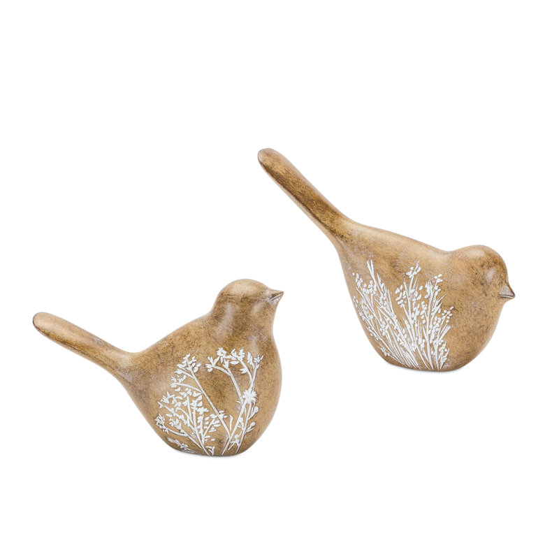Winston Porter Damilya 4 Piece Resin Bird Set