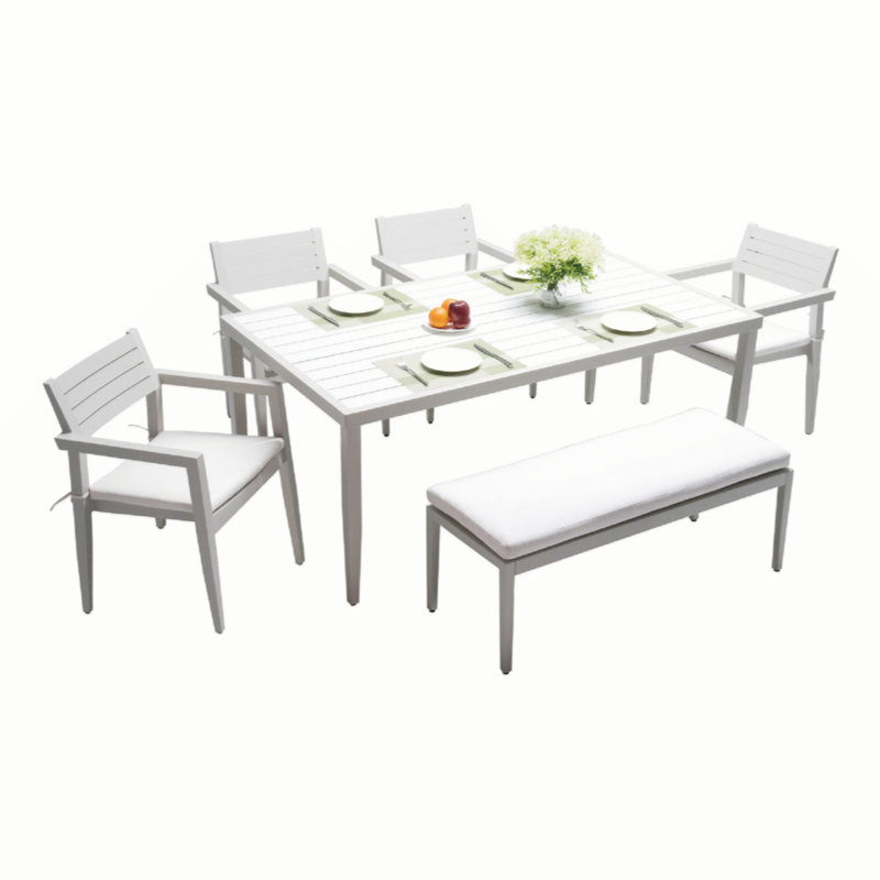 Clower Aluminum Dining Bench